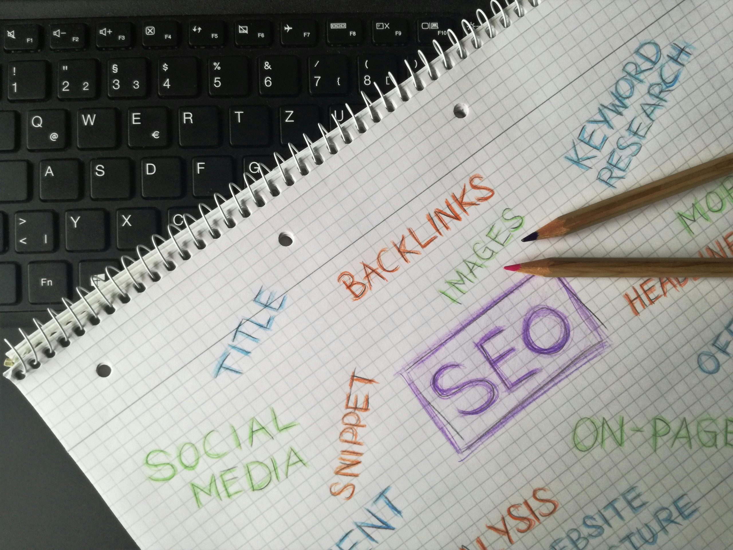 Scribbled Notes about SEO on a Computer Keyboard for kenmore and surrounds